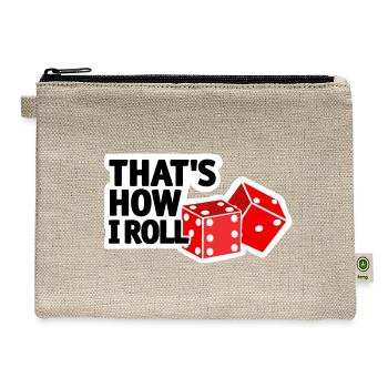 gambler casino - Hemp Carry All Pouch - natural - Front