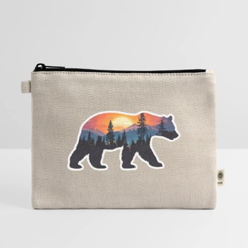 Mountain Spirit Bear - Hemp Carry All Pouch