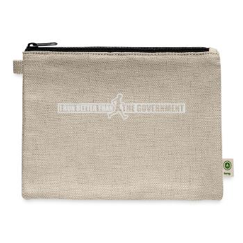 run better than government - Hemp Carry All Pouch - natural - Front