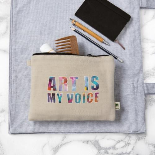 Art Is My Voice - Hemp Carry All Pouch