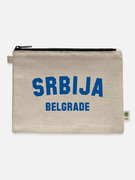 BELGRADE Srbija Serbia - Hemp Carry All Pouch - natural