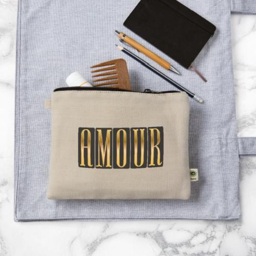 Golden Love - Hemp Carry All Pouch