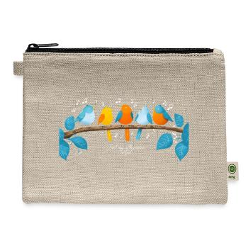 I_Will_Sing_Of_The_Goodness_Of_God_Psalm_89_1_C - Hemp Carry All Pouch - natural - Front