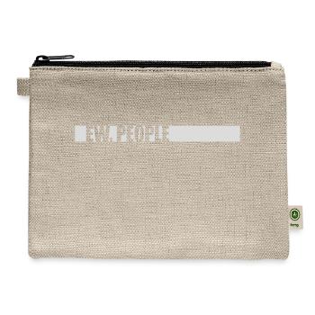 ew people funny quote - Hemp Carry All Pouch - natural - Front