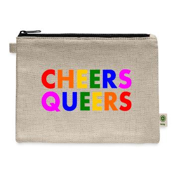 Cheers queers - Hemp Carry All Pouch - natural - Front