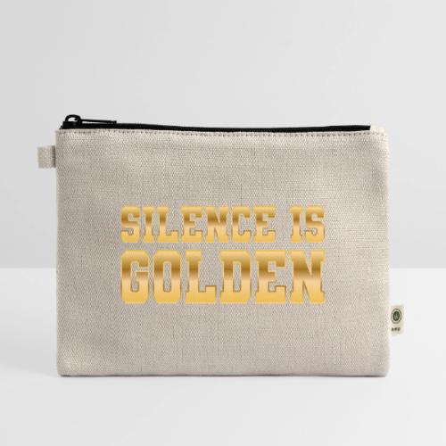 Silence is Golden - Hemp Carry All Pouch