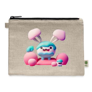 cuties that melt hearts - Hemp Carry All Pouch - natural - Front