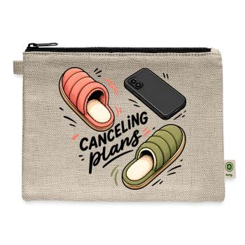 Canceling Plans - Hemp Carry All Pouch - natural - Front