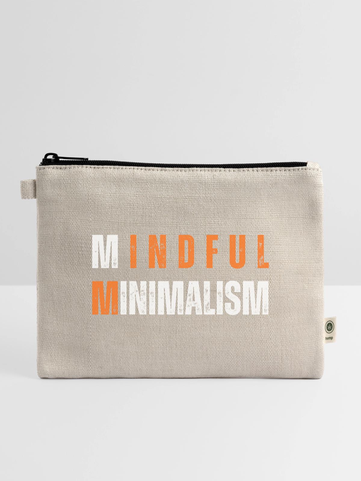 Mindful Minimalism - Hemp Carry All Pouch - natural - Front