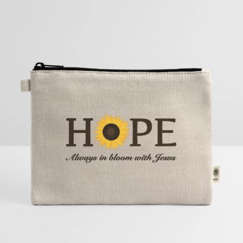Hope Always in Bloom with Jesus Shirt – Christian - Hemp Carry All Pouch