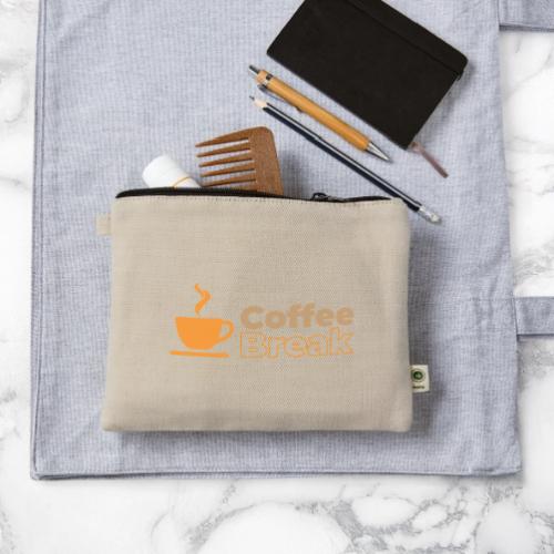 Coffee break - Hemp Carry All Pouch