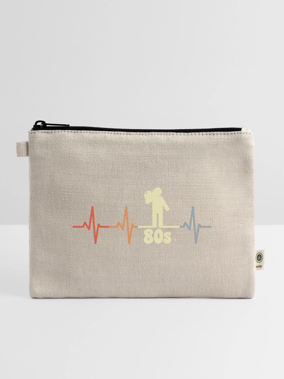 80s Enthusiast ECG - Hemp Carry All Pouch - natural - Front