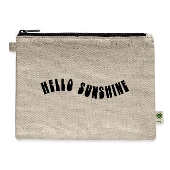 Hello Sunshine - Hemp Carry All Pouch - natural - Front