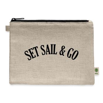 Set Sail and go - Hemp Carry All Pouch - natural - Front