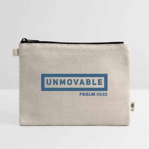 Unmovable: Psalm 55:22 - Hemp Carry All Pouch
