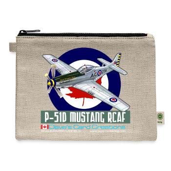 can_mustang_design - Hemp Carry All Pouch - natural - Front