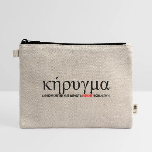 Kerygma to proclaim preach - Hemp Carry All Pouch