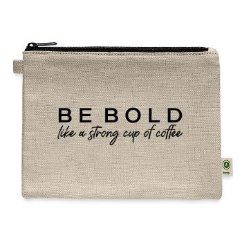 BE BOLD - Hemp Carry All Pouch - natural - Front