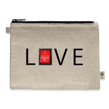 Love Switch Minimalism - Hemp Carry All Pouch - natural - Front