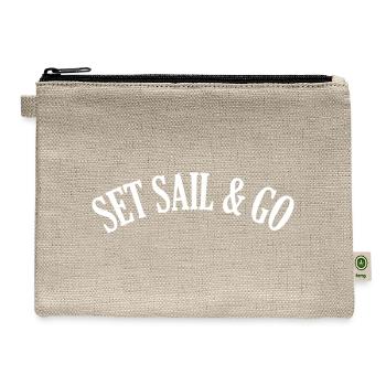 Set Sail and go - Hemp Carry All Pouch - natural - Front