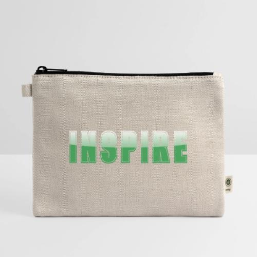 Inspire Word Art Design - Hemp Carry All Pouch