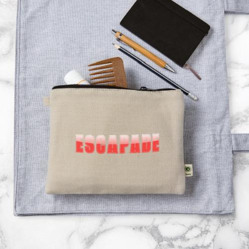 ESCAPADE Bold Typography Graphic Design - Hemp Carry All Pouch