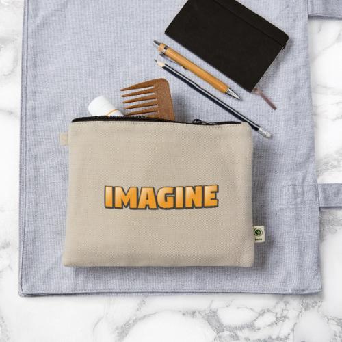Imagine Word Art – Creative Gradient Design - Hemp Carry All Pouch