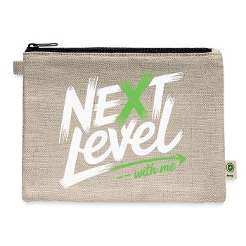 Next Level With Me - Hemp Carry All Pouch - natural - Front