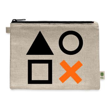 Orange X Minimal Cross - Hemp Carry All Pouch - natural - Front