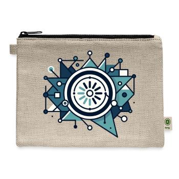 Circuit Starburst Emblem - Hemp Carry All Pouch - natural - Front