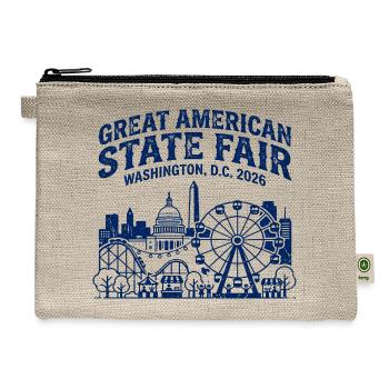 Washington Dc State Fair Assembly Year 2026 - Hemp Carry All Pouch - natural - Front