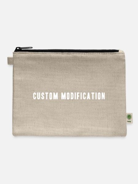 Custom Modification - Hemp Carry All Pouch - natural