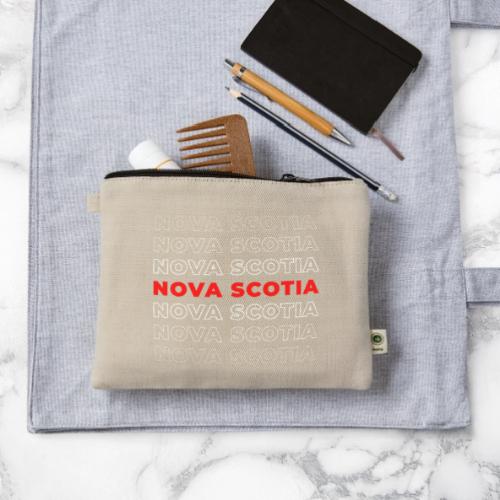 Nova Scotia Script - Hemp Carry All Pouch