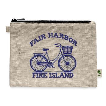 Fair Harbor Fire Island Beach Cruiser Bike LI NY - Hemp Carry All Pouch - natural - Front