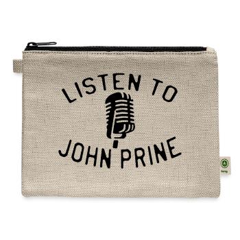 Listen to John Prine - Hemp Carry All Pouch - natural - Front