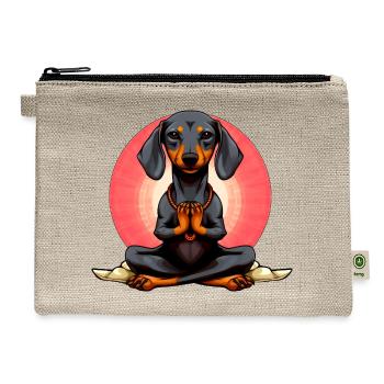 Yogi Dachshund - Hemp Carry All Pouch - natural - Front
