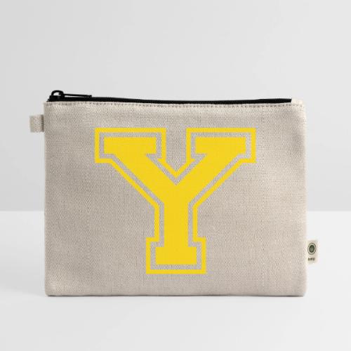 Letter Y – Capital Athletic Alphabet Monogram - Hemp Carry All Pouch