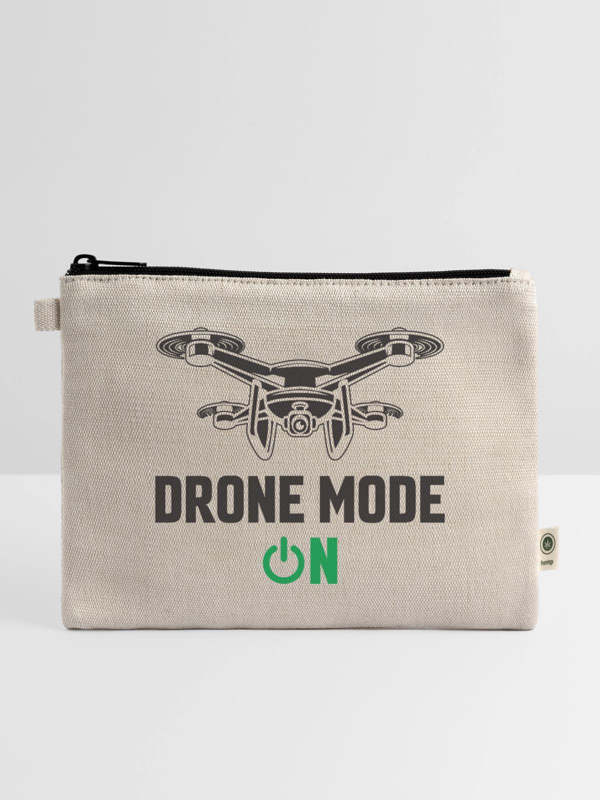 Drone Mode: On - Hemp Carry All Pouch - natural - Front