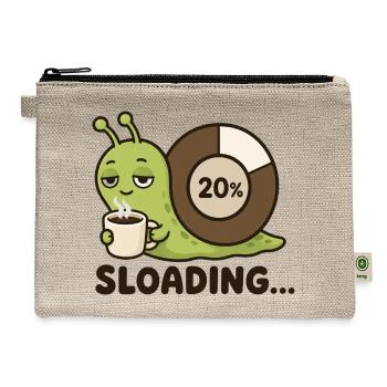 Sloading Funny Coffee Snail - Hemp Carry All Pouch - natural - Front