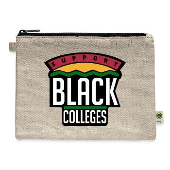 Support Black Colleges - Hemp Carry All Pouch - natural - Front