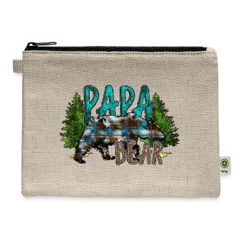Papa Bear - Hemp Carry All Pouch - natural - Front
