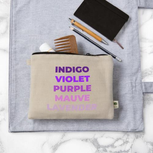 Shades of Purple - Hemp Carry All Pouch