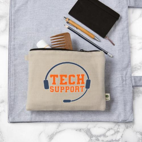 Tech Support Mode On - Hemp Carry All Pouch
