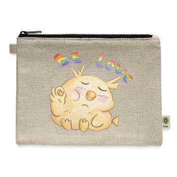 Chubby Zen Duck - Hemp Carry All Pouch - natural - Front