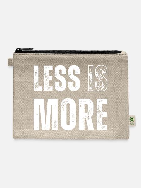 Less is More - Hemp Carry All Pouch - natural