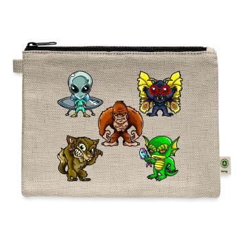 MONSTERS - Hemp Carry All Pouch - natural - Front