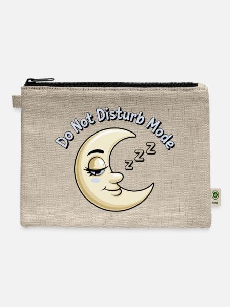 Do Not Disturb Mode - Hemp Carry All Pouch - natural