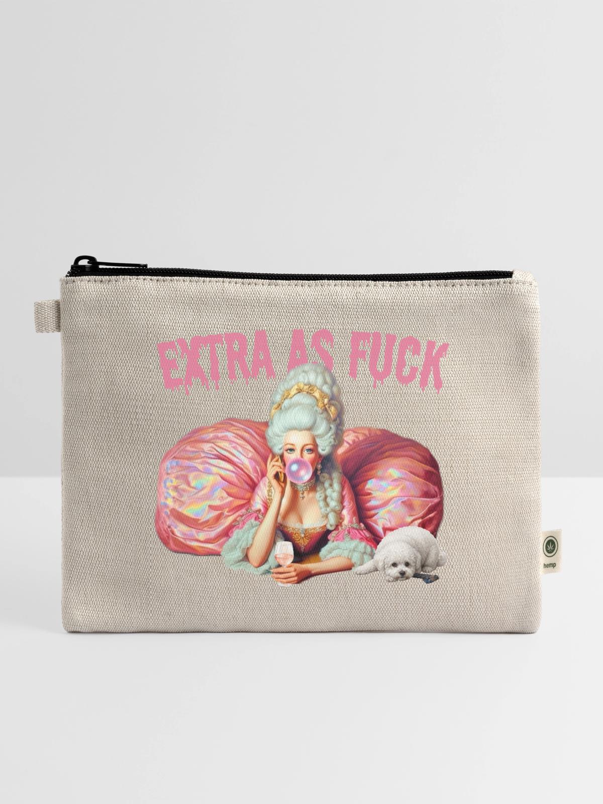 Rococo Bubblegum Queen - Hemp Carry All Pouch - natural - Front