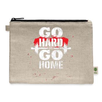 GO HARD OR GO HOME GYM Best - Hemp Carry All Pouch - natural - Front