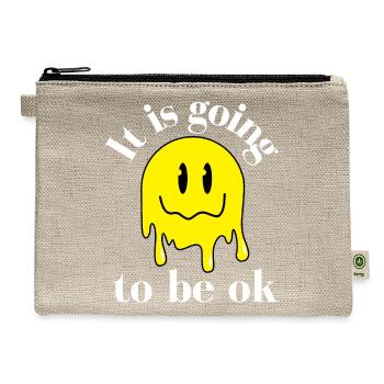It Is Going To Be Ok - Hemp Carry All Pouch - natural - Front